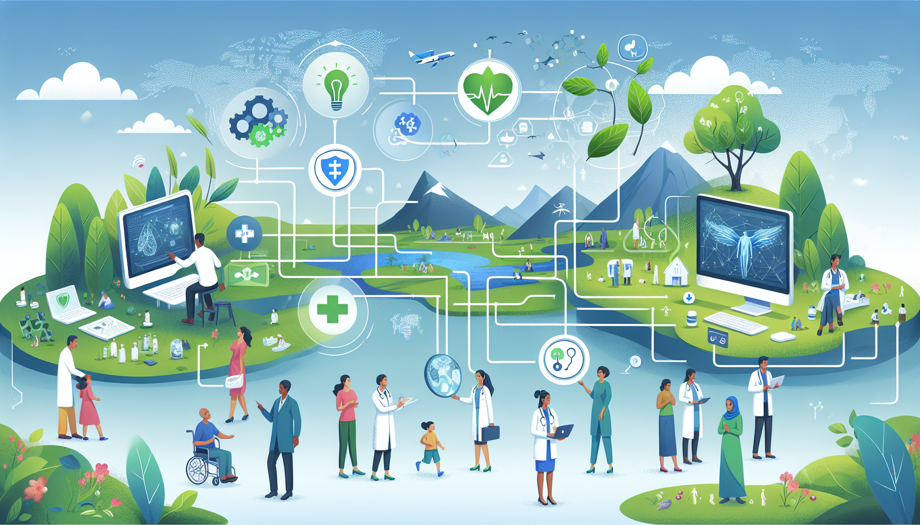 디지털 시민권: 지속 가능한 헬스케어와 환경 회복력을 위한 길을 열다 (Digital Citizenship: Paving the Way for Sustainable Healthcare and Environmental Resilience)