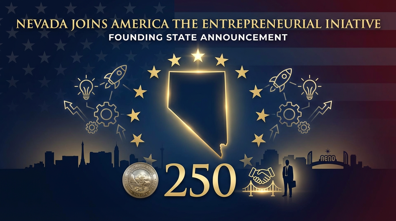 Nevada Becomes Founding State of "America the Entrepreneurial" Initiative
