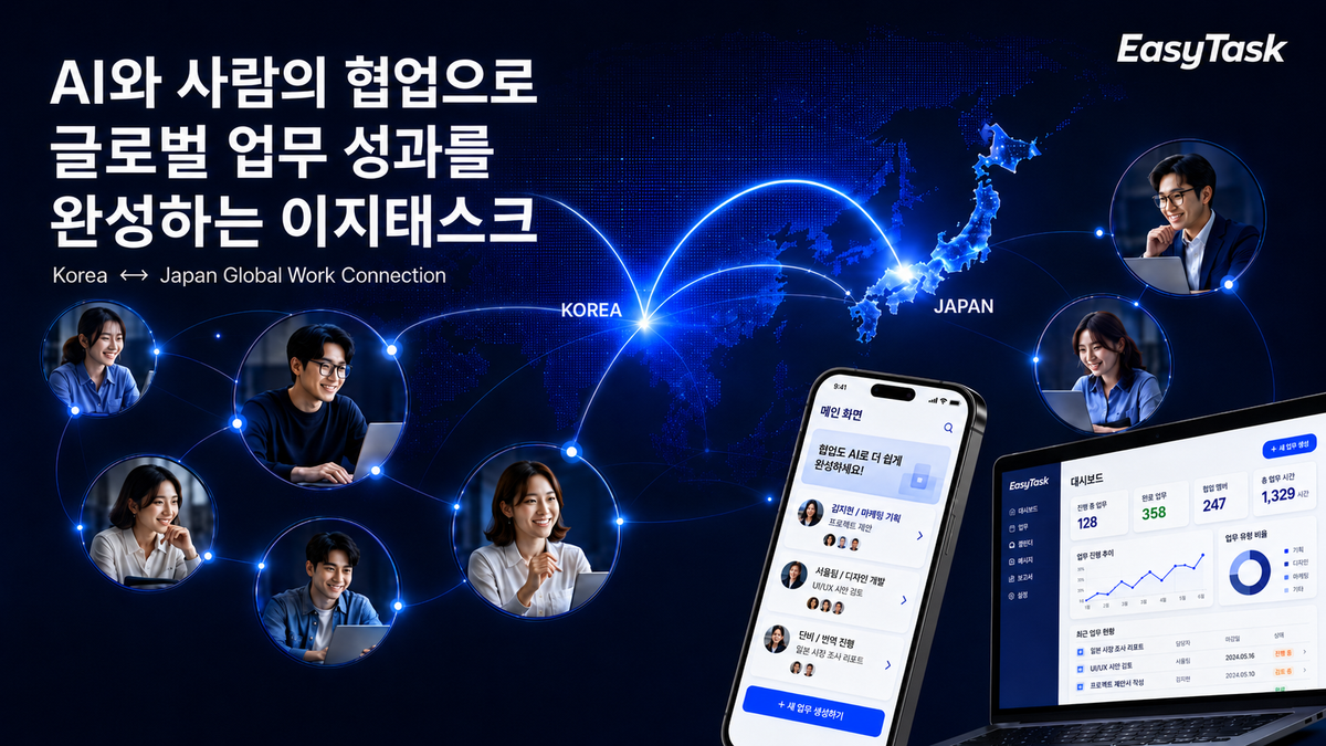 (2026 하반기 글로벌 도전 K-Startup 소개 2편) 스팟워크 다음은 과업 실행… '이지태스크', 일본보다 먼저 ‘원격 업무 인프라’ 구축, 역수출 추진