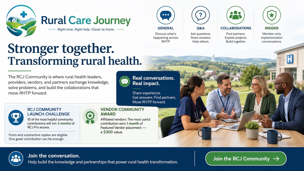 Rural Health Transformation Needs a Community — So We Built One